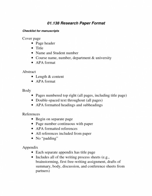Outline for a term paper sample