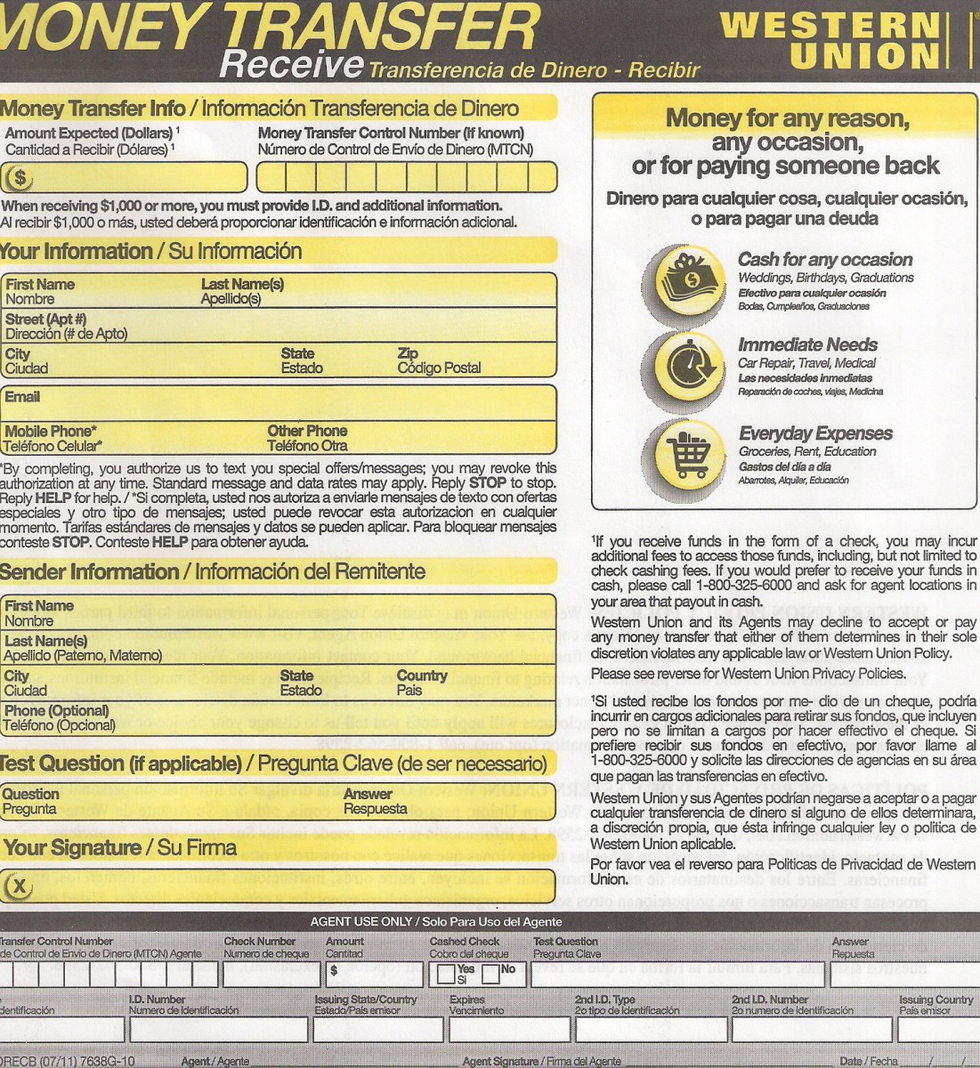 ¿Qué se necesita para retirar en Western Union?