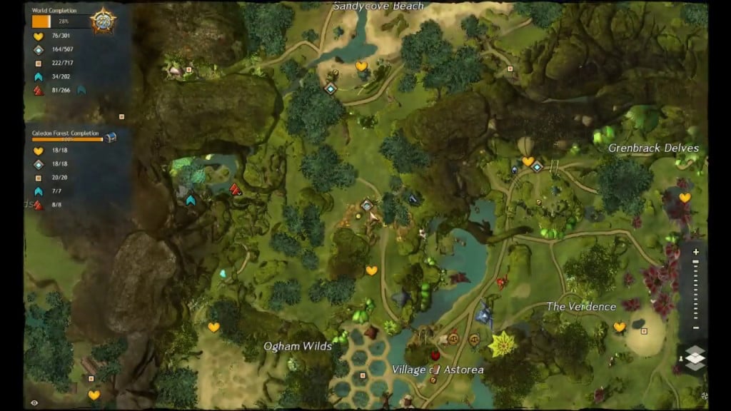 Caledon Forest Vista Location Guide Guild Wars 2