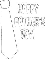 fathers day tie coloring page
