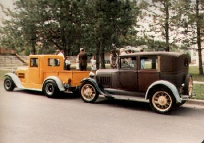 Owen Martin's Essex and His Dad's Model A Briggs Special