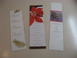 examples of christmas bookmarks - see how varied they can be