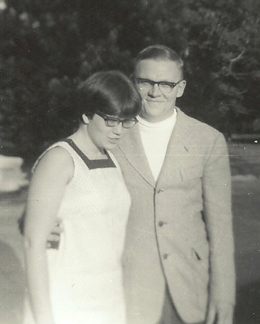 Cindy and Larry after her high school graduation