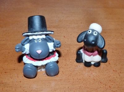 Plastic Sheep Figurines