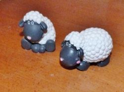 Plastic Sheep Figurines