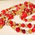 Red/Gold theme featuring Garnets, Glass Pearls, Swarovski Crystals, Art Glass and gold plated beads and findings. Red/Gold theme featuring Garnets, Glass Pearls, Swarovski Crystals, Art Glass and gold plated beads and findings.