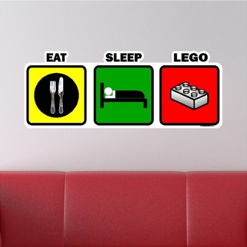 LEGO Bedroom Theme Wall Decals for Kids &amp; Toddlers