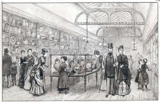 Royal Worcester factory museum, before 1900 
