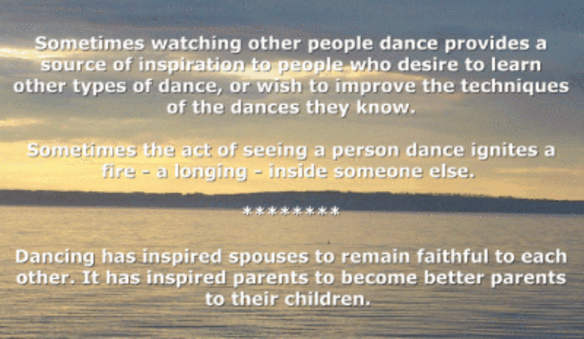 Dancing provides a great source of inspiration