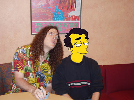 "Weird Al" Yankovic & me. I look like a dufus. I should have pulled a face too!