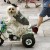 A dog dressed as a German policeman rides on a remote controlled motorbike in the centre of Cologne, before England face Sweden during the World Cup soccer tournament. A dog dressed as a German policeman rides on a remote controlled motorbike in the centre of Cologne, before England face Sweden during the World Cup soccer tournament.