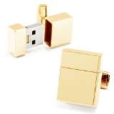 gold usb flash drive cufflinks for valentine's day