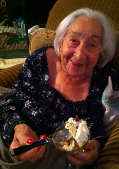 95 year old Mom loved her Kiss Me Goodnight dessert shooter