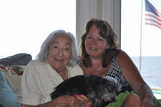 Mom and me at a beach house I rented last summer.