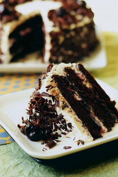 Look at this amazing slice of black forest cake!