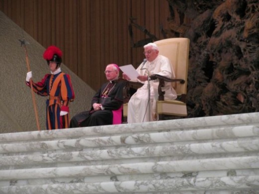 The Pope Speaking To The Audience