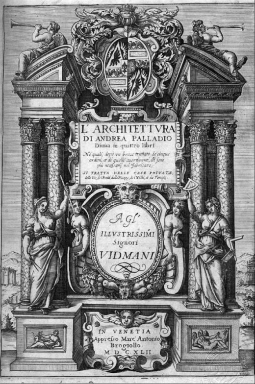 Title page of Palladio's Four Books of Architecture