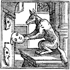 16th C Fox with masks - Wikipedia Commons