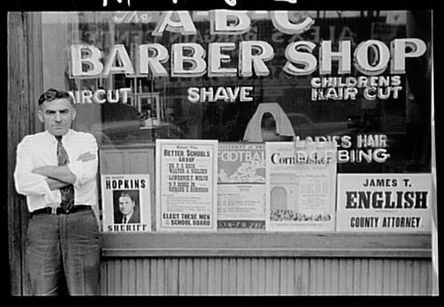 Barber Shop, public domain