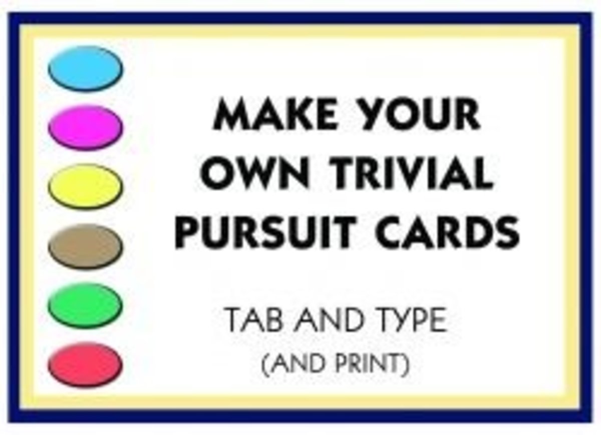 Make Your Own Trivial Pursuit Cards HubPages