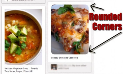 Pinterest Images with Rounded Corners