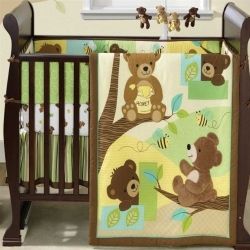 Teddy Bear Crib Bedding Set