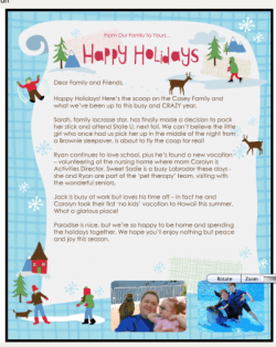 electronic christmas letter
