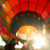 Once the balloons are blown up, the air needs to be heated. Once the balloons are blown up, the air needs to be heated.