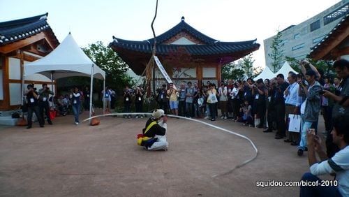A Pungmul dance performance.