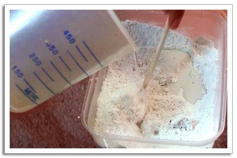 paw print making step 2