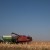 Case Combine unloading grain