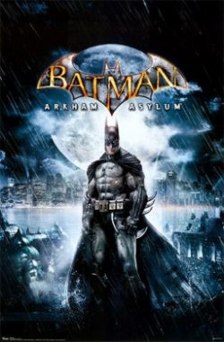 Batman Arkham Asylum Video Game Cover