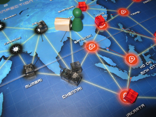 Pandemic Board Close Up