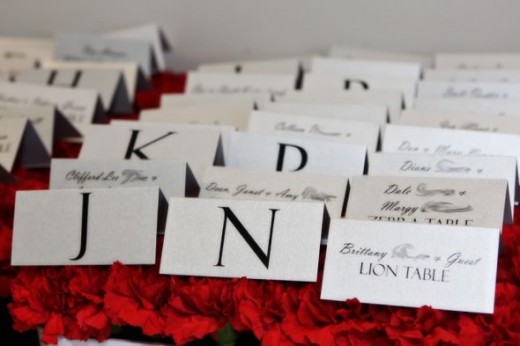 Table Place Card Presentation