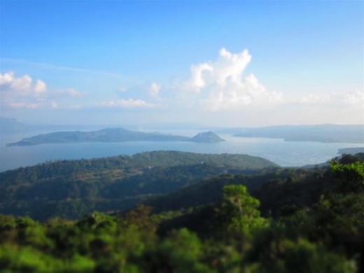 Landscape scene in Tagaytay, Philippines