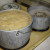 Beans and pasta simmering Beans and pasta simmering