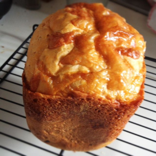 My cheese and semi-dried tomatoes bread was out of this world!