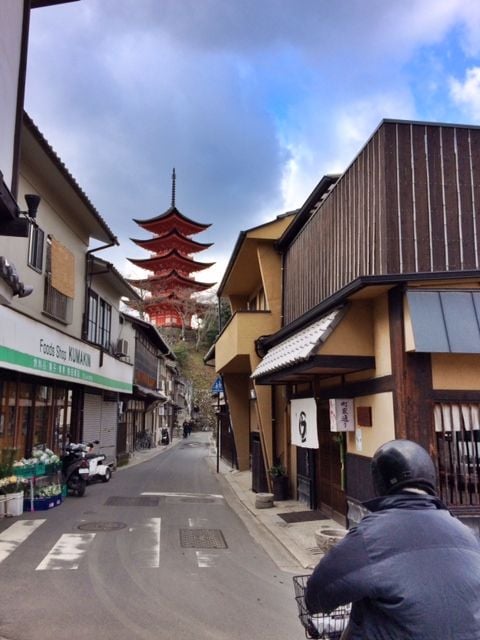 Just behind the shrine complex, there are numerous streets leading to shops, houses and other temples.