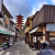 Just behind the shrine complex, there are numerous streets leading to shops, houses and other temples.