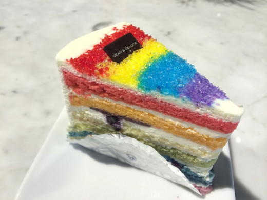 There was no way I could bypass this rainbow cake.