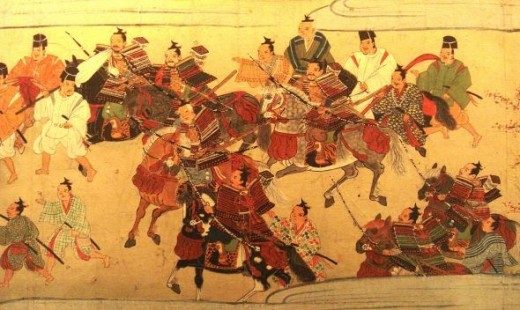 Ancient Samurai in Battle