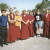 Drepung -Loseling Monks, Tenzin, Alesia and me Drepung -Loseling Monks, Tenzin, Alesia and me