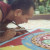 Pasang Gelek repairing the Avalokiteshvara mandala at Treasure Coast Mall. Jensen Beach, Florida
October 2000..photo by Risha Pasang Gelek repairing the Avalokiteshvara mandala at Treasure Coast Mall. Jensen Beach, FloridaOctober 2000..photo by Risha