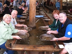 Panning for gold in Fairbanks, Alaska.
