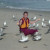 Feeding the seagulls Feeding the seagulls
