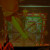 Destroying the mandala as viewed on the jumbo screen Destroying the mandala as viewed on the jumbo screen