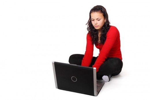 Blogger in action
