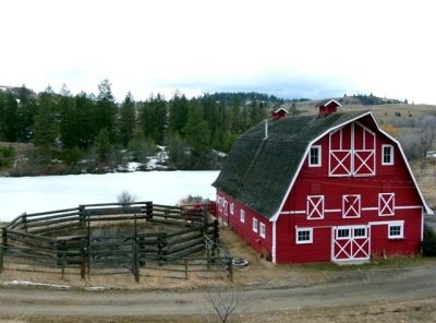 A fine red barn