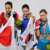 Women's Figure Skating - (L-R) Mao Asada of Japan-Silver, Kim Yu-na of S.Korea-Gold &amp; Joannie Rochette of Canada - Bronze medal.