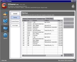 CCleaner Windows Startup manager program tool